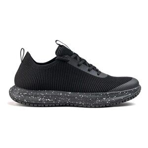 Snibbs Rovr work sneaker shoe black speckle knit lace-up tie comfort men 11.5